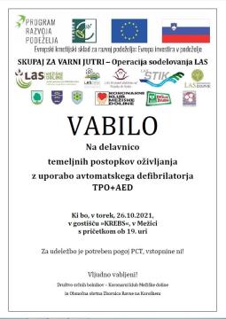 Delavnica oživljanja AED